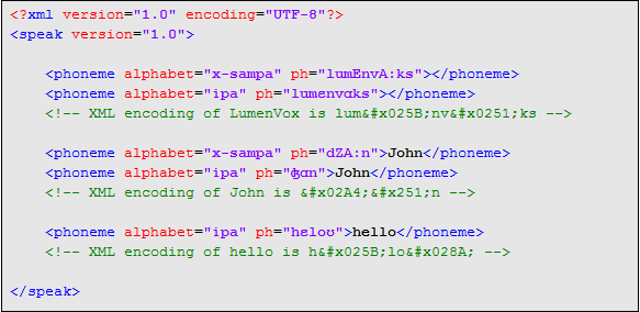 Phoneme Example Document